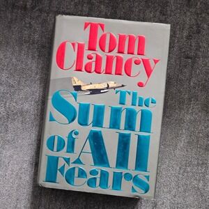 Tom Clancy The Sum of All Fears Hardcover Book‎ Jack Ryan Series 1991